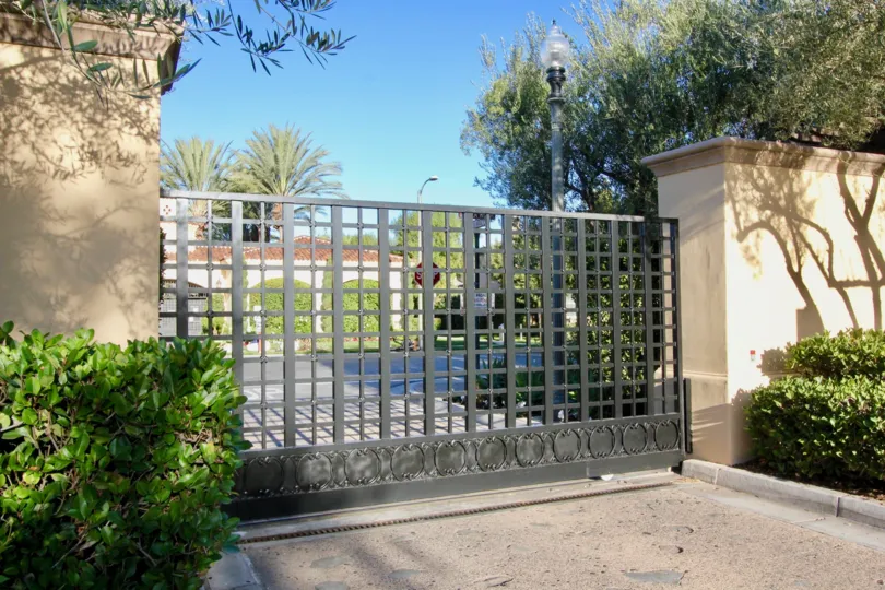 A view of the closed pool area on a sunny day in Vintners Reserve