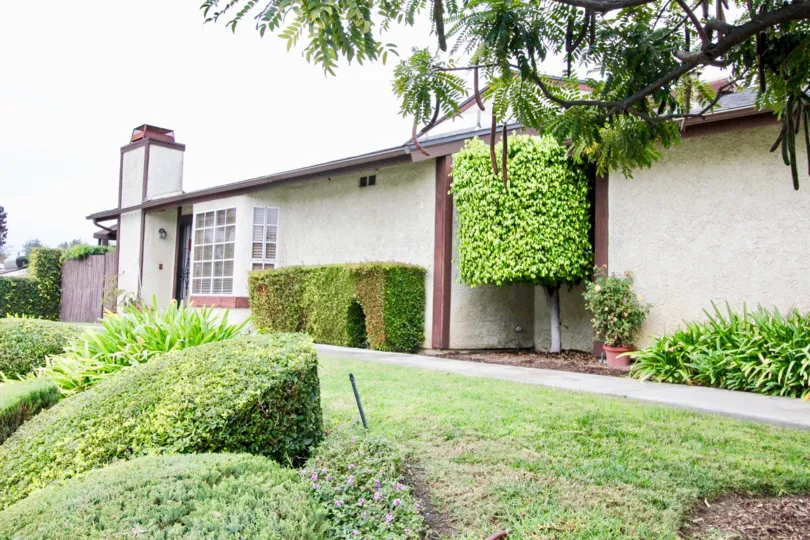 A bewitching cottage in erna del place with lawn, plants and trees