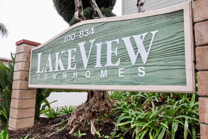 Lakeside living in Lakeview Townhomes in La Habra, California