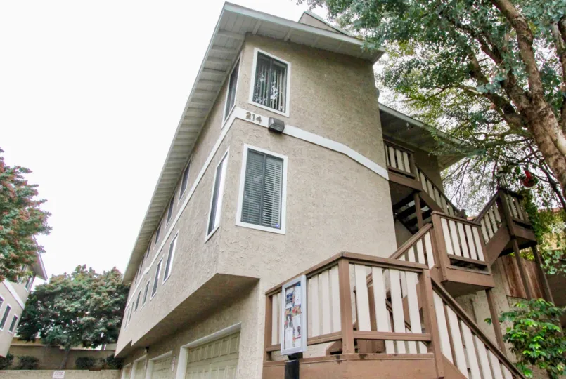Full building view of home in Oliveview area in La Habra city of California
