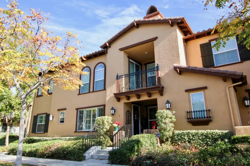 Clear skies above the home at Berkshire in Ladera Ranch, CA