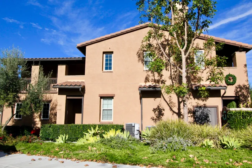 A Bright day near villa with lawn and trees in Castellina of Ladera Ranch