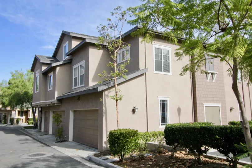 Trees outside home at Chambray in Ladera Ranch, CA