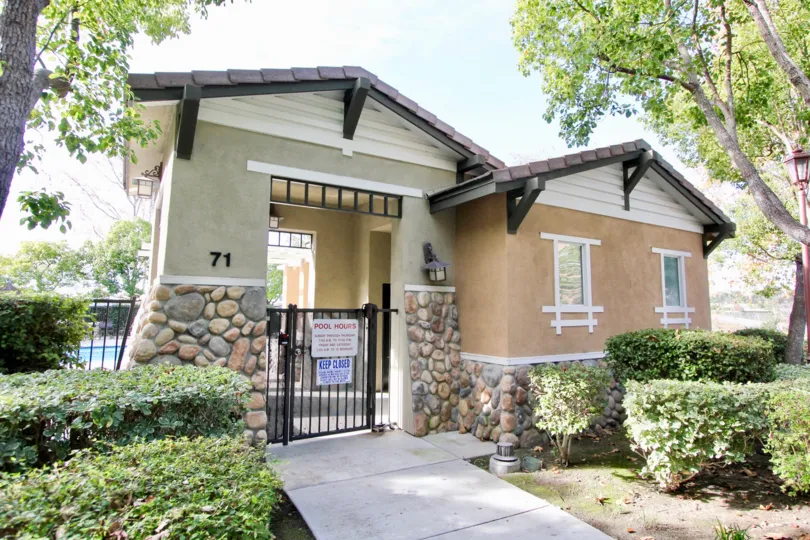 Pool House entrance in the Chambray area of Ladera Ranch