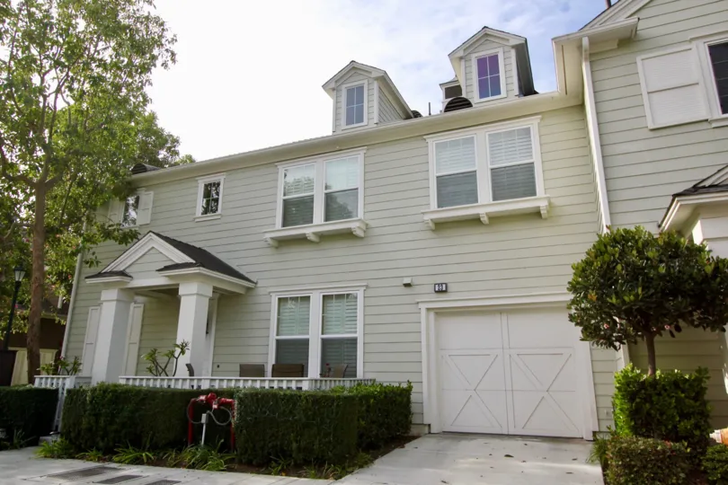 A white large home in Davenport community in Ladera Ranch, California.