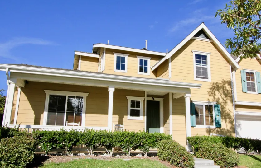 Ideal sunny front porch sitting spot in the Potters Bend Community