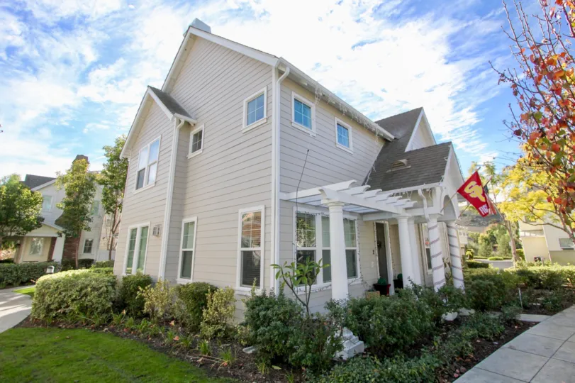Beautiful home in the Sutters Mill neighborhood on a sunny day