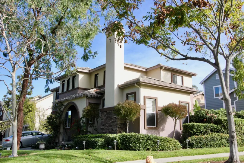 Trees and lawn at the Trails community in Ladera Ranch, CA
