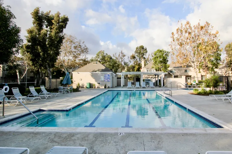 A beautiful pool at the Bridgeport Terrace in Laguna Niguel, CA