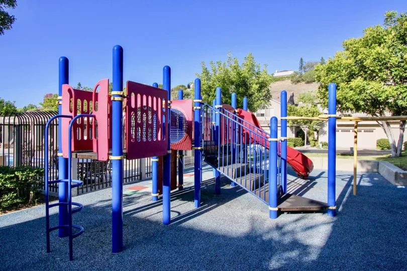 A Bright sunny day in amusement park in Camden Court of Laguna Niguel