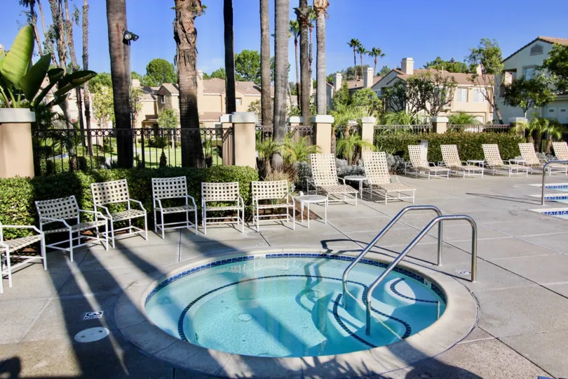 Chairs and hot tub in Chandon in Laguna Niguel, CA