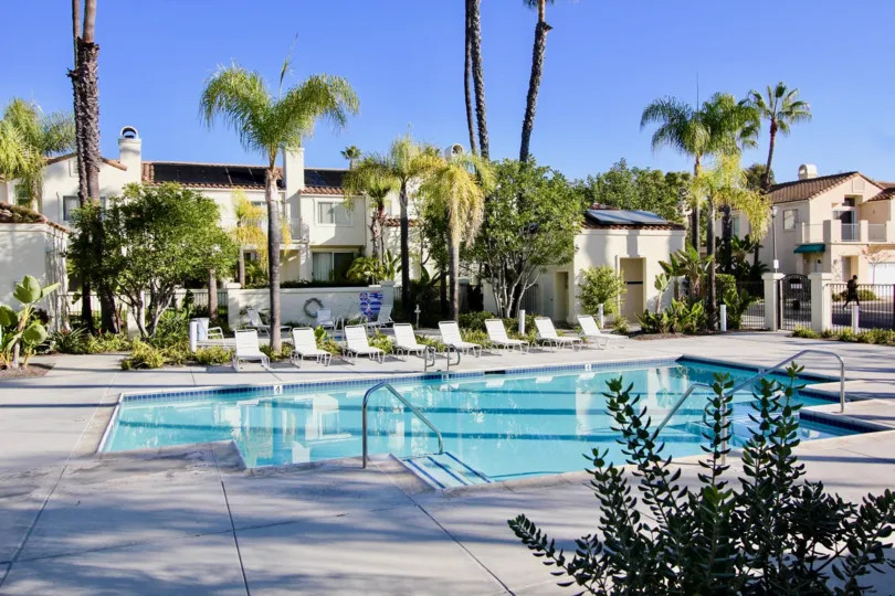 The Encore community has it's own private pool and spa area and use of the Marina Hills amenities which include a community pool, spa, tennis courts and clubhouse