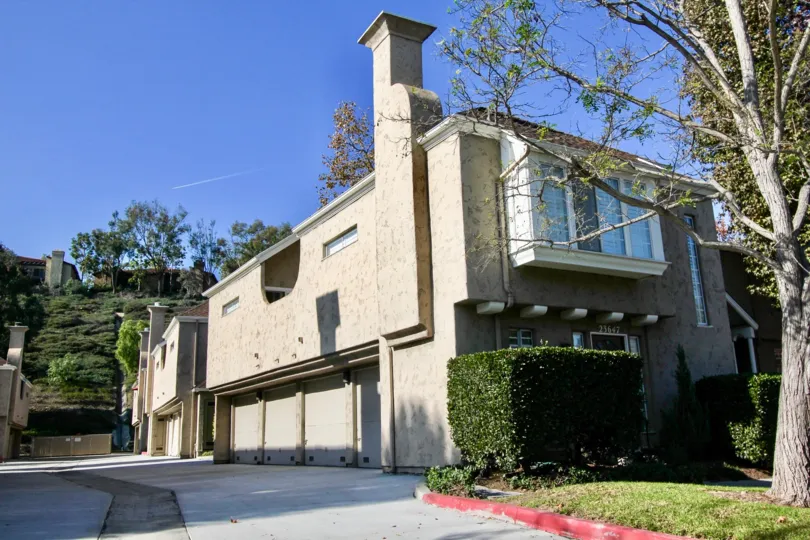 Driveway to condos at Hampton Village in Laguna Niguel, CA