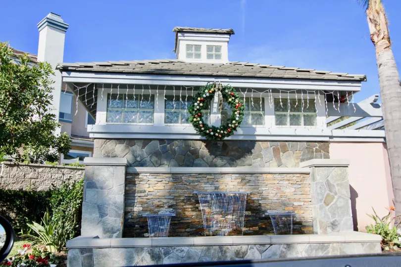 House decorated with flower and water in Stoney Pointe