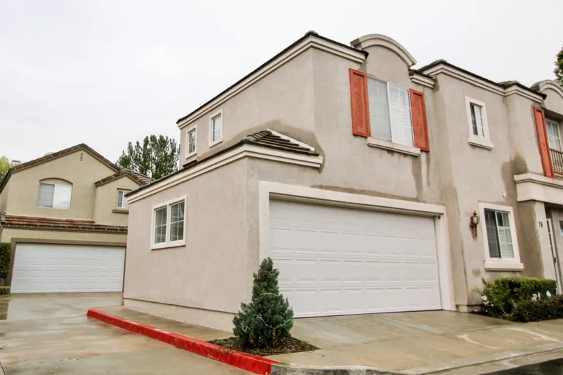 Rainy and overcast at Brittany at Foothill Ranch in Lake Forest, CA