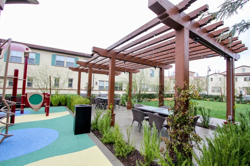 the El Paseo is a children's play ground of the lake forest city in california