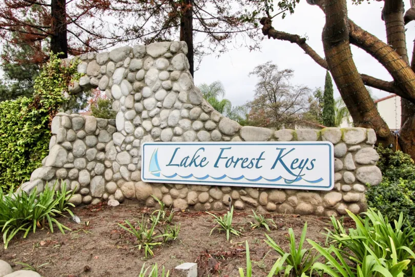 Beautiful park area with greenary in Lake Forest Keys of Lake Forest