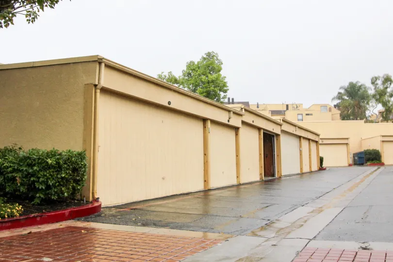 Garage units in the community of Le Parc in the city of Lake Forest, California