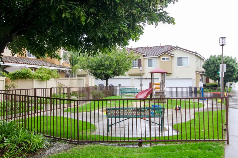 gorgeous town home community with playground/tot lot for children in Palermo California