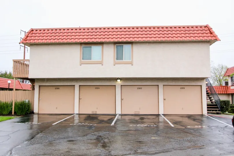 Rainy and overcast at Rancho Viejo Condos I in Lake Forest, CA