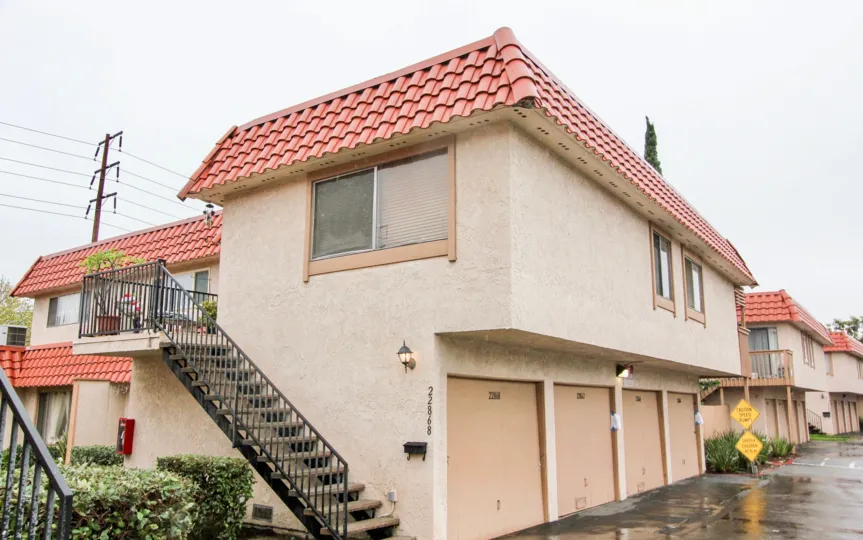There is an old house nearby electric post in the Rancho Viejo Condos I.