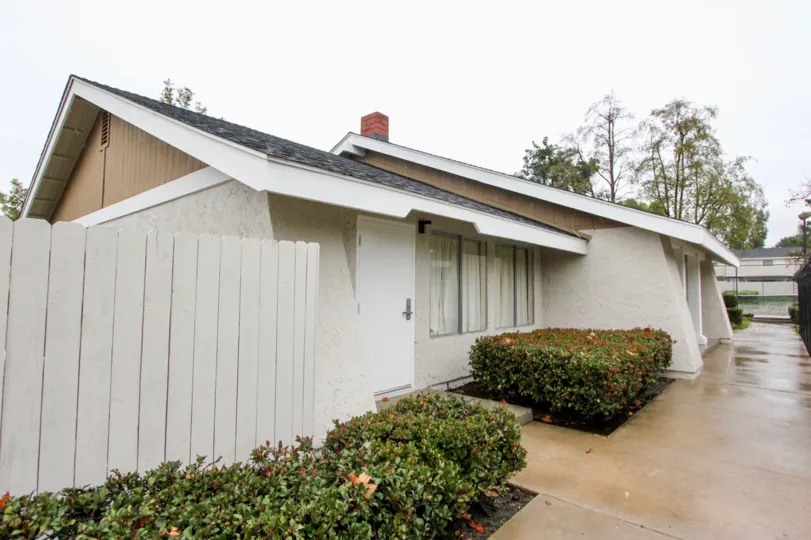 A cloudy and rainy day at a home in the Richwood community in Lake Forest, California.
