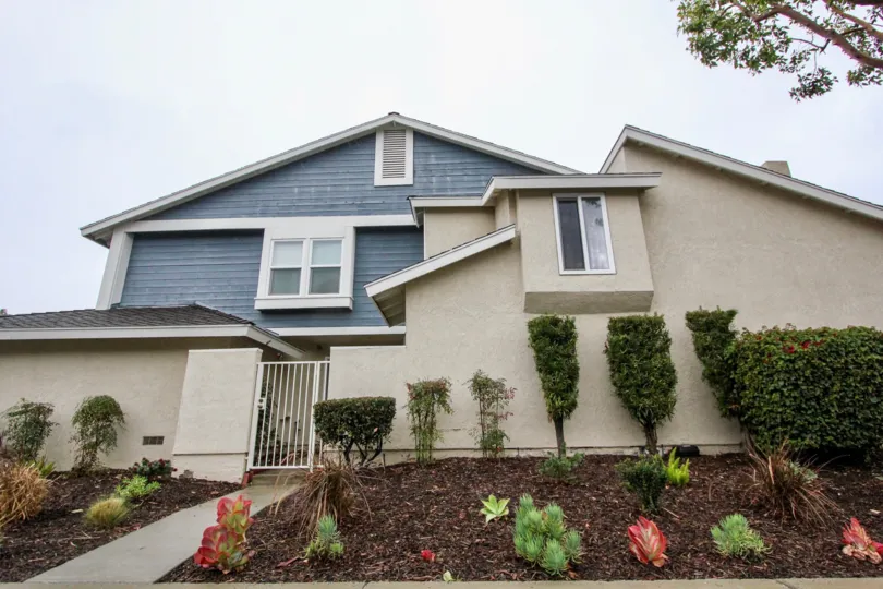 Mulch and plants at San Remo Villas in Lake Forest, CA