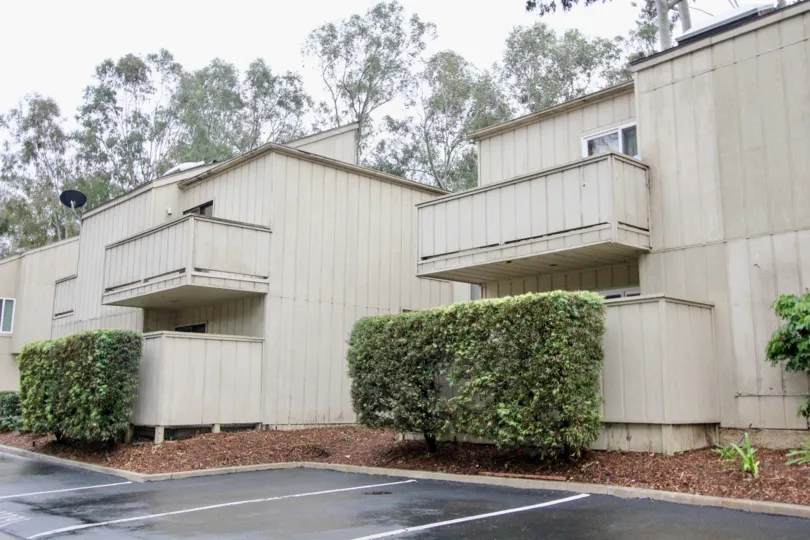 Cloudy sky above the Vista Verde Townhomes in Lake Forest, CA