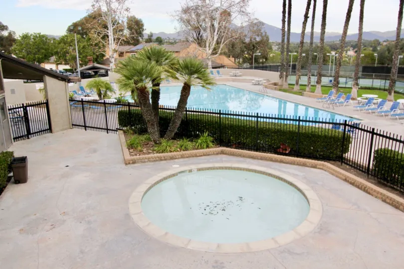 the aegean heights is a triangle model swimming pool of the mission viejo in california