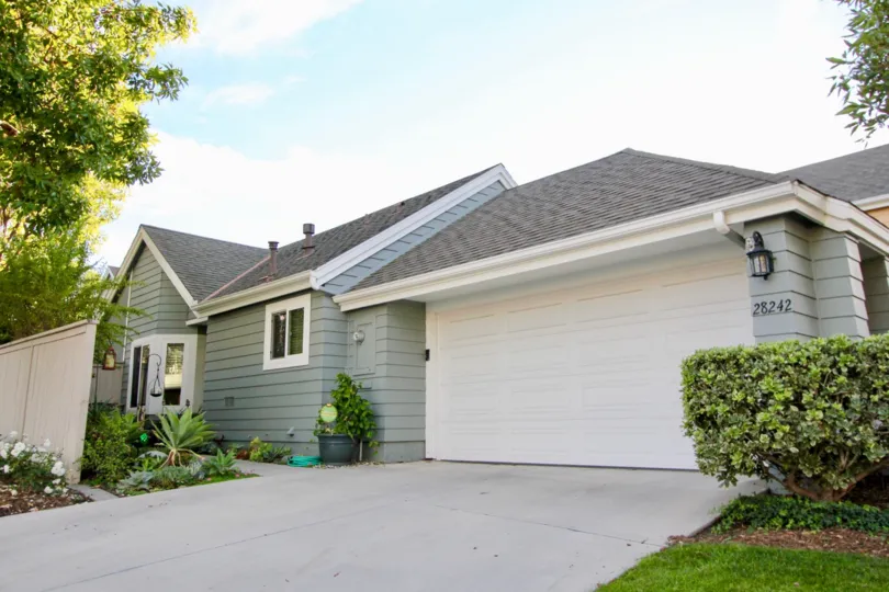 A beautiful coloring to the walls and slanting roof in Eastbrook.