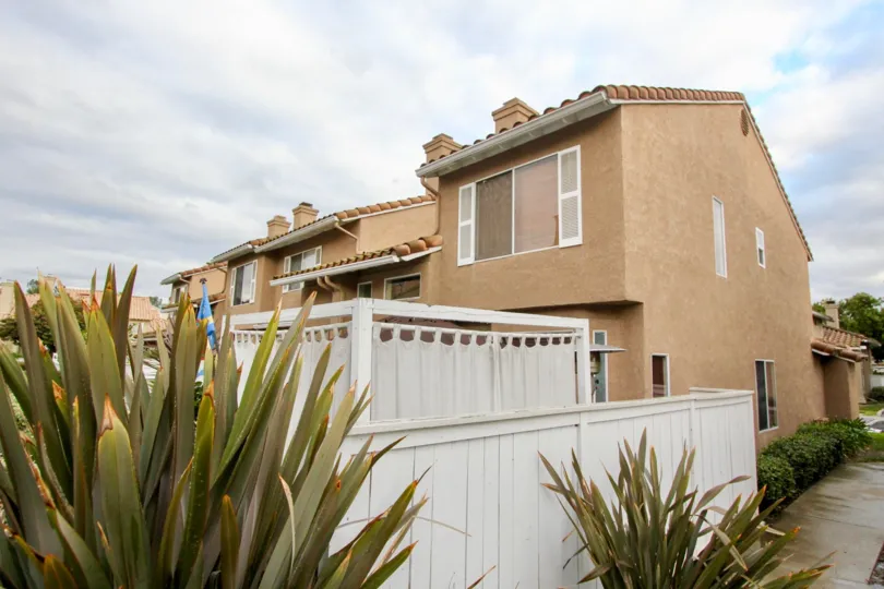 Outside beautiful over view of a building with slanting roof in Emerald Pointe I.