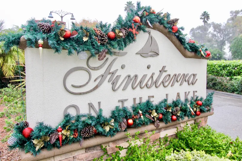 Nice decoration made on Finisterra on the lake in city Mission Viejo