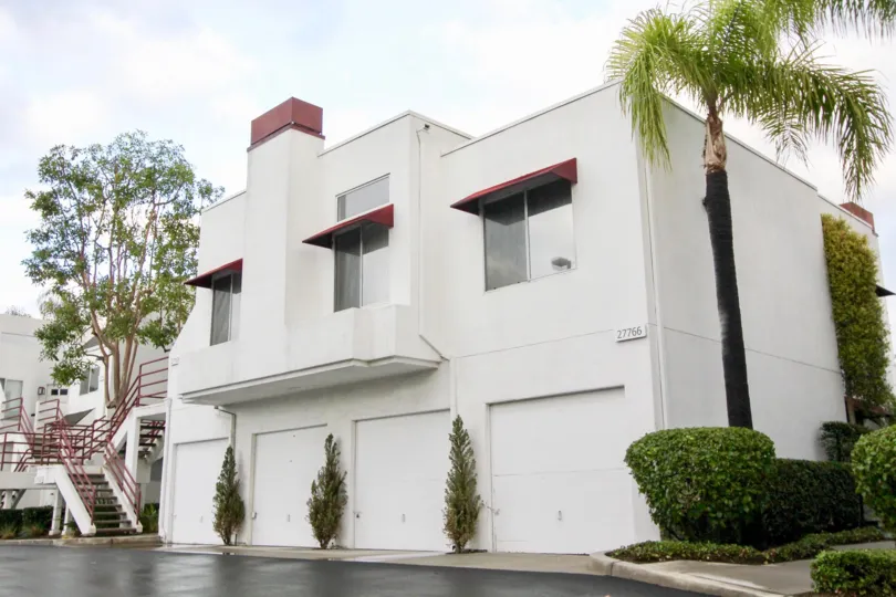 A cloudy day in the Hillcrest Village community in Mission Viejo, CA