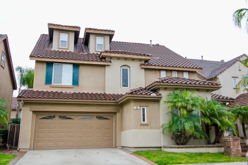 Curbside view of a home in Sienna Ridge in Mission Viejo, California.