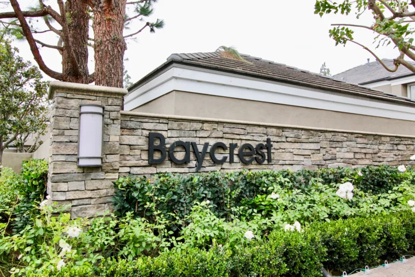 A great day in the Bayview Court with a sign on the wall.