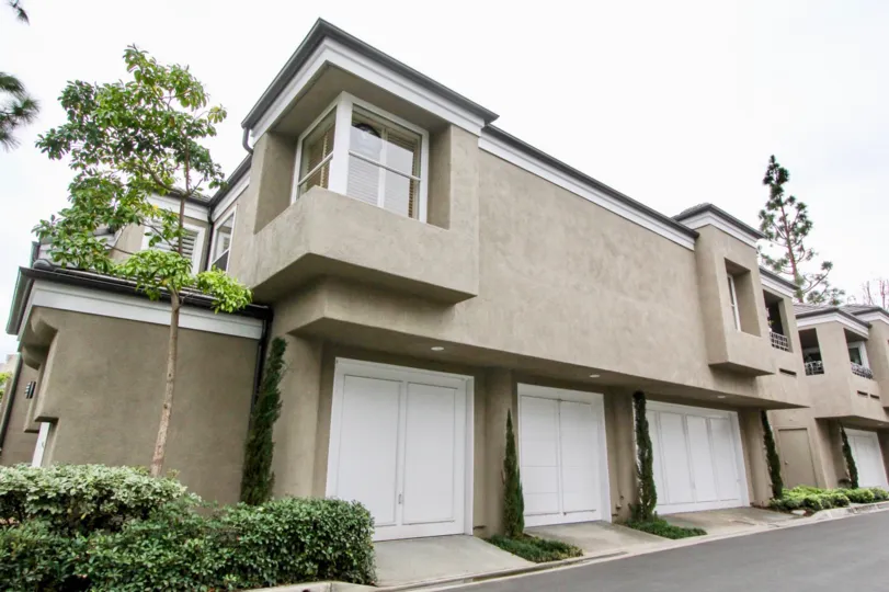 In Bayview Court, Plants is placed between each Two doors