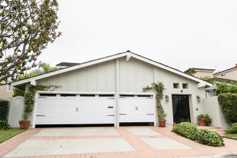 Three car garage in the Big Canyon Deane community in Newport Beach, California.