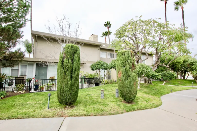 THE HOUSE IN THE WESTCLIFF VILLAS WITH THE GRASSLAND, TREES, PLANTS