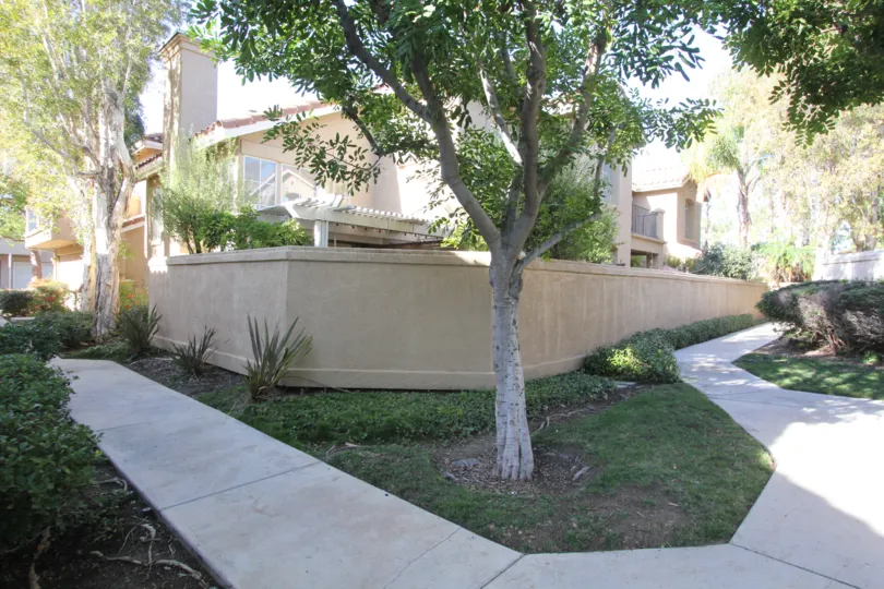 Montevista Orange California is having park like space with builtin benches