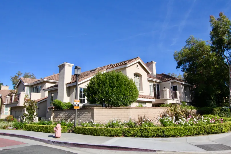 Beautiful corner lot view at Montevista in the city of Orange.
