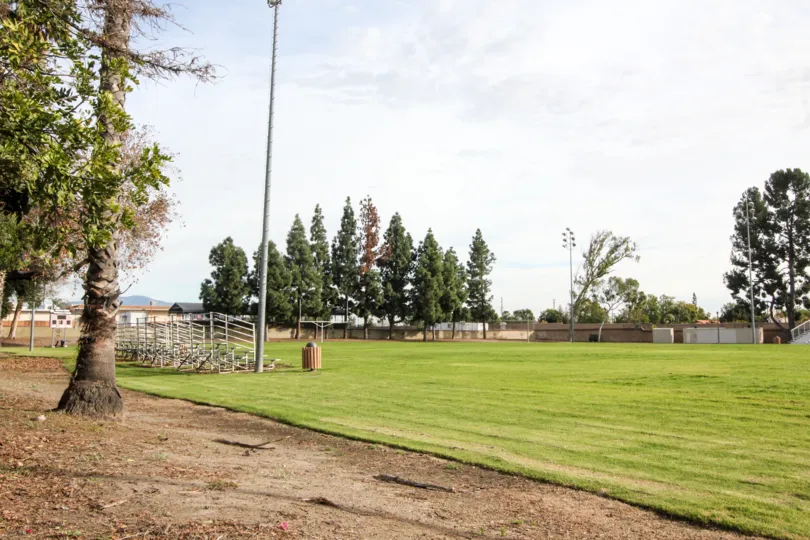Freshly mowed soccer field at Morningside On The Lake.