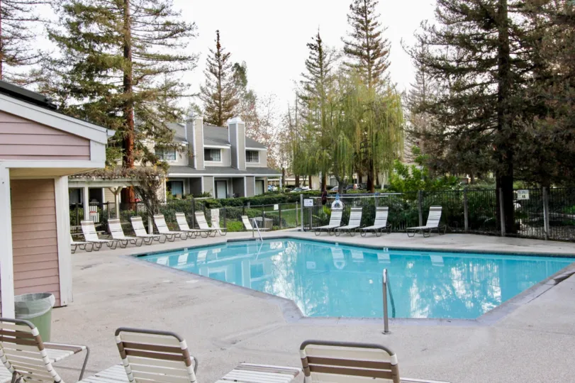 View of the pool at Morningside On The Lake in the city of Orange.