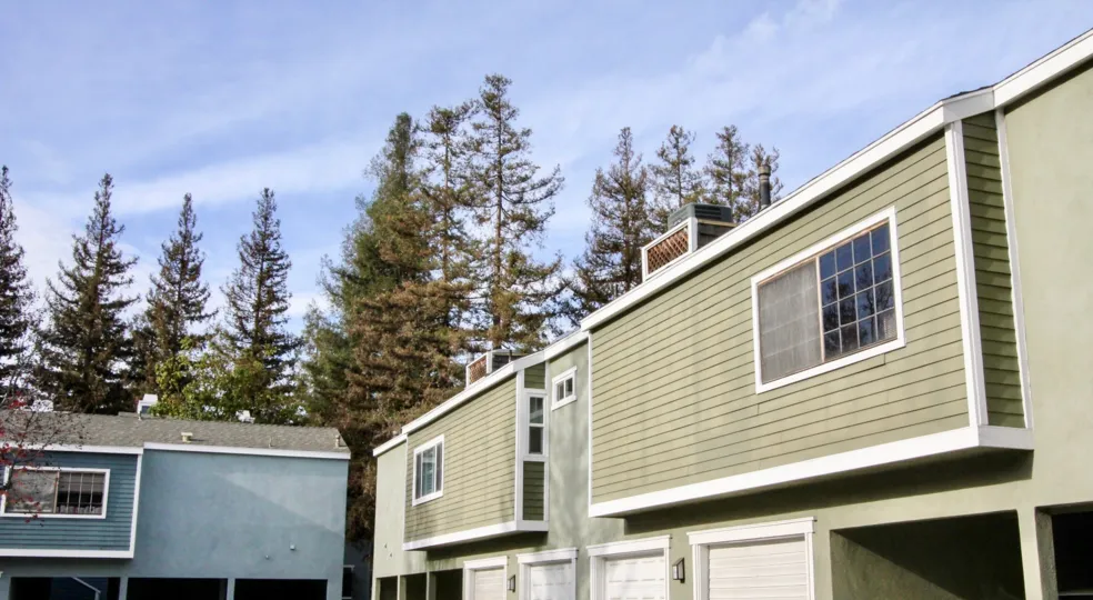 Residential multi-family homes on a sunny day in Morningside
