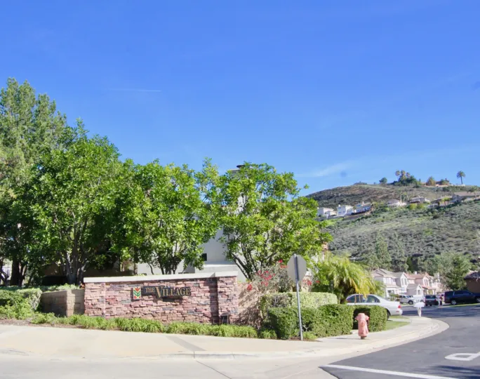 A very welcoming view of the The Village community.
