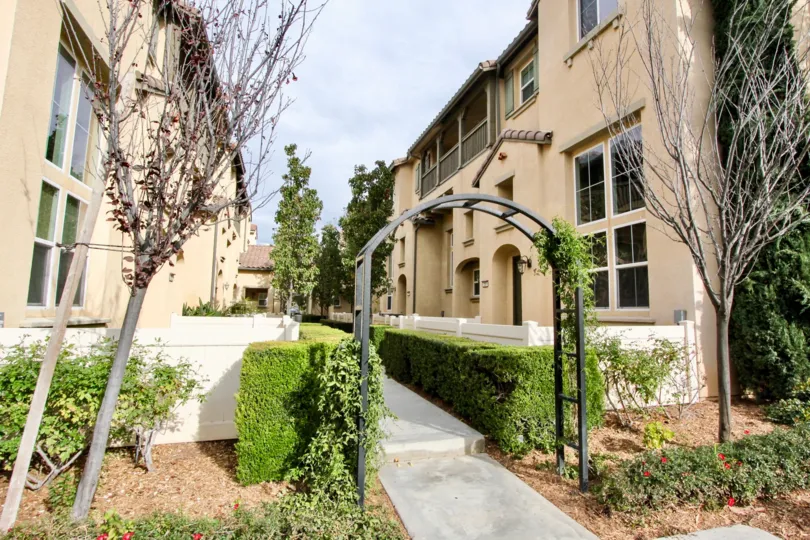 arch in front of the compound wall and front of the building in Timber Hill