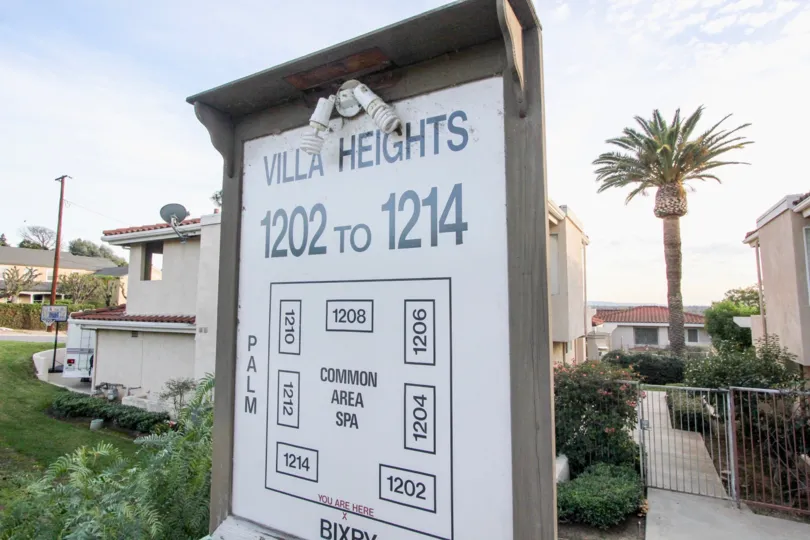 This is the picture of a map for a housing community in Orange, CA