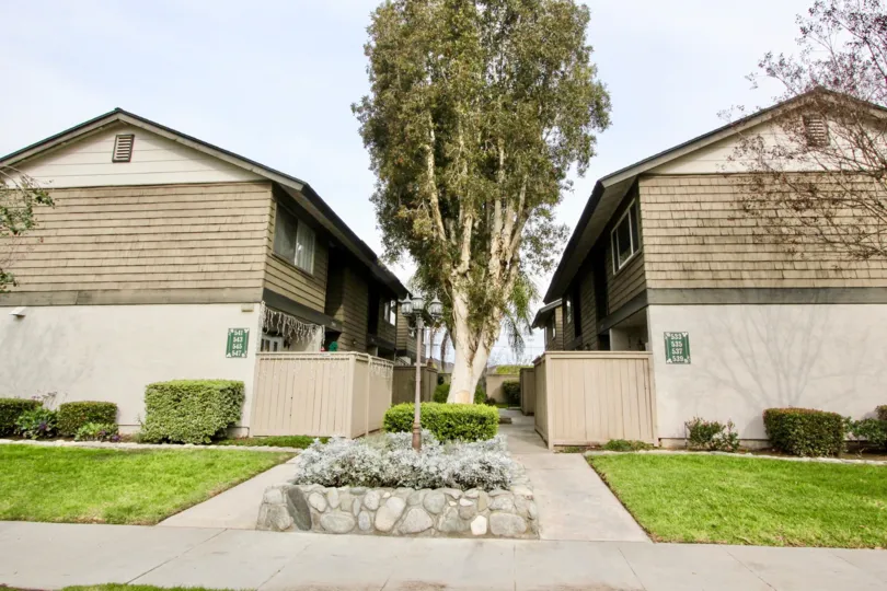 An overcast day in warm Villa Park West, Orange California.