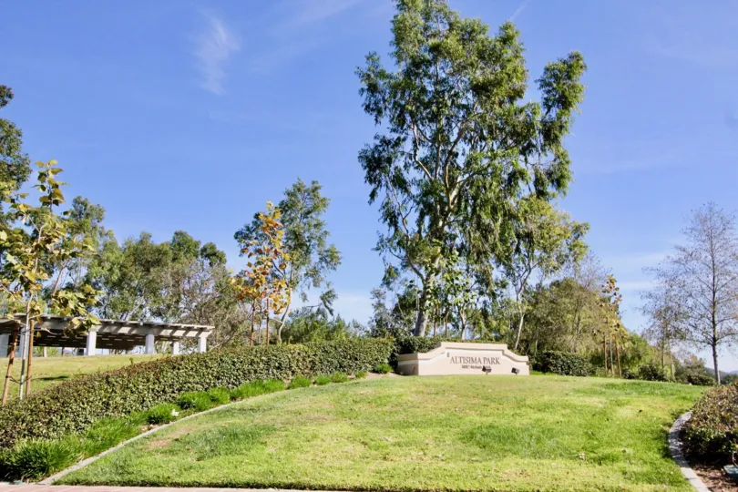Altisma Park is written on a sign in a yard at the Ballantree homes