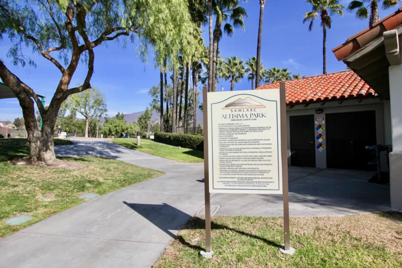 A sign off the sidewalk in Ballantree community in Rancho Santa Margarita, California.