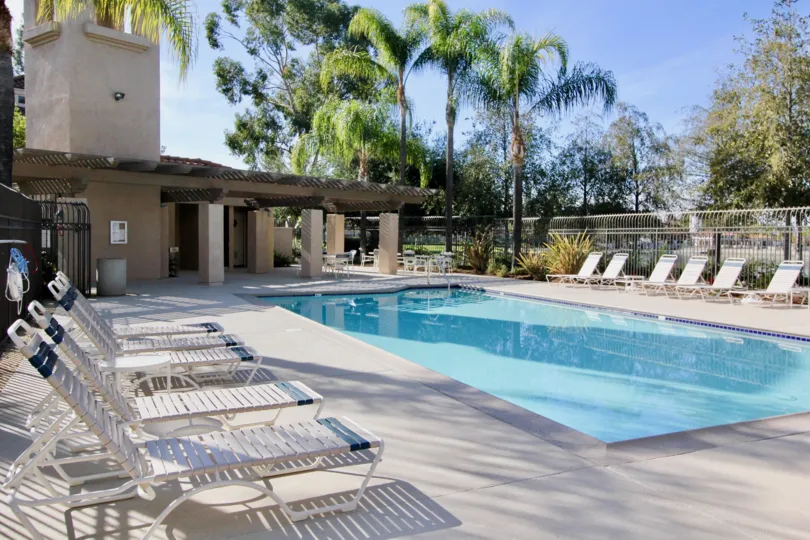 THE SWIMMING POOL WITH CHAIRS IN THE BRISA DEL LAGO I